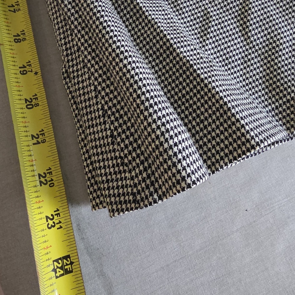 Harve Bernard Womens 100% Wool Skirt Sz 10 Black Dark Academia Office Lined - Picture 7 of 7